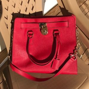 Michael Kors Large Hamilton in Red